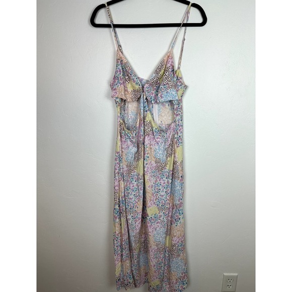 NWOT L*Space Multi-Print Cut-Out Maxi w/O-Ring Bust XL - Picture 1 of 7